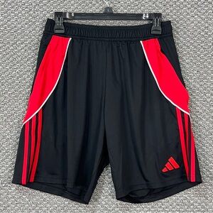 Adidas Tiro 24 Black and Red Athletic Men’s Training Shorts size Medium